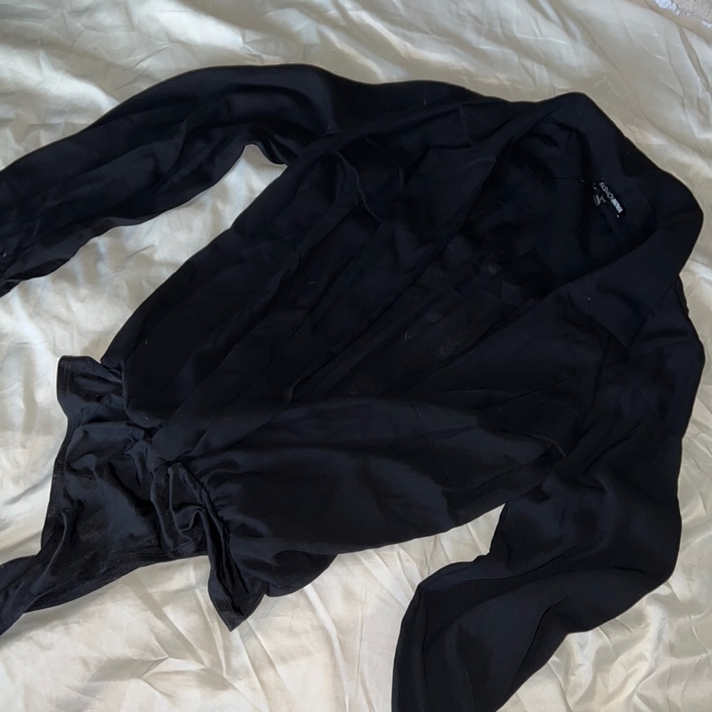 Deep Plunge Long Sleeve Bodysuit (TAG RIPPED OFF/BRAND NEW)